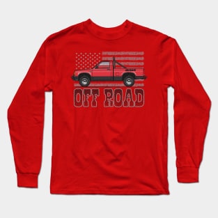 Off Road-Red Long Sleeve T-Shirt